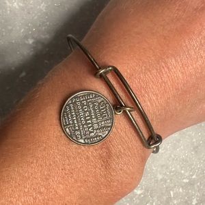Alex & Ani “positivity” bangle bracelet in gold